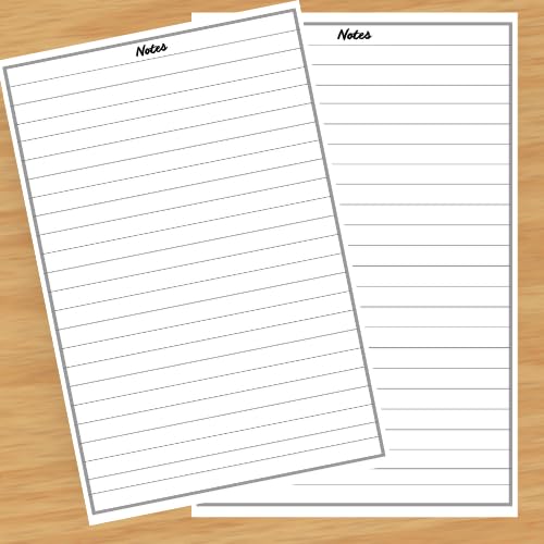 Ruled Writing Paper A4 – 100 GSM Plain Ruled Sheets for School Projects, Assignments, Journaling & Letter Writing – Elegant Botanical Design Pages with Folder Leaf (25 Sheets)
