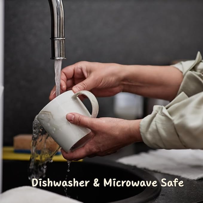 White Sublimation Plain Blank Coffee Mug Made of Ceramic | 11 Oz Each Mug | Perfect for Coffee, Soup, Tea and Milk (Pack of 4 Pcs)